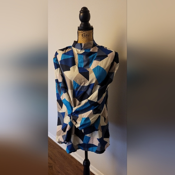 High-Neck Blouse - Picture 1 of 3